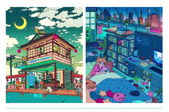 创意爱心插画素材,插画大全100张