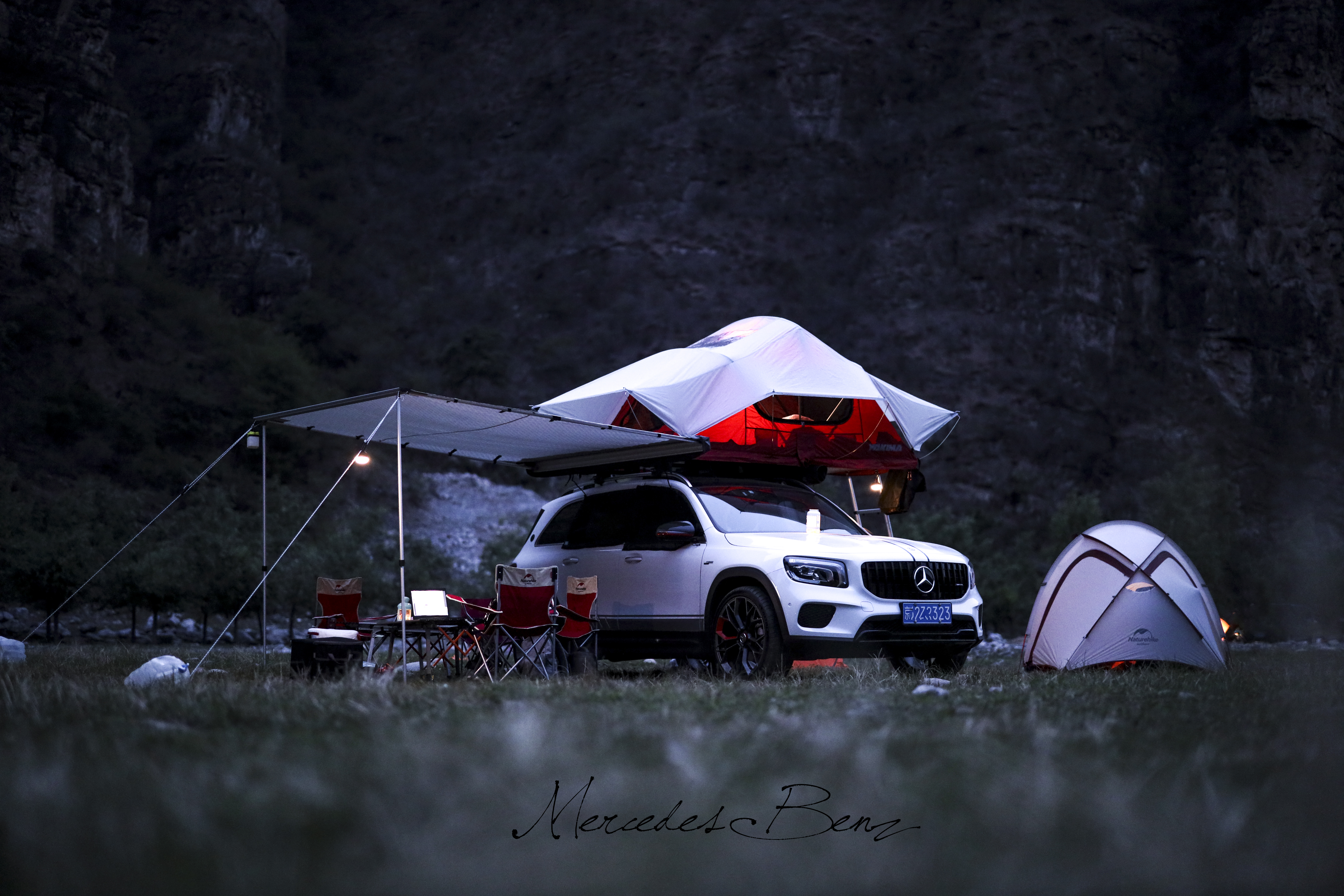 奔驰glb露营改装,glb改装露营