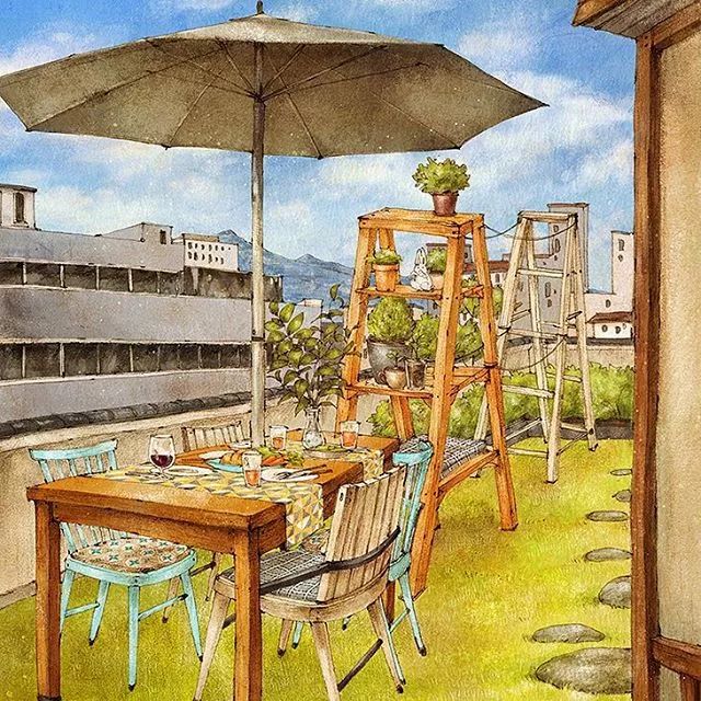 画风堪比宫崎骏,写实韩系画风画师