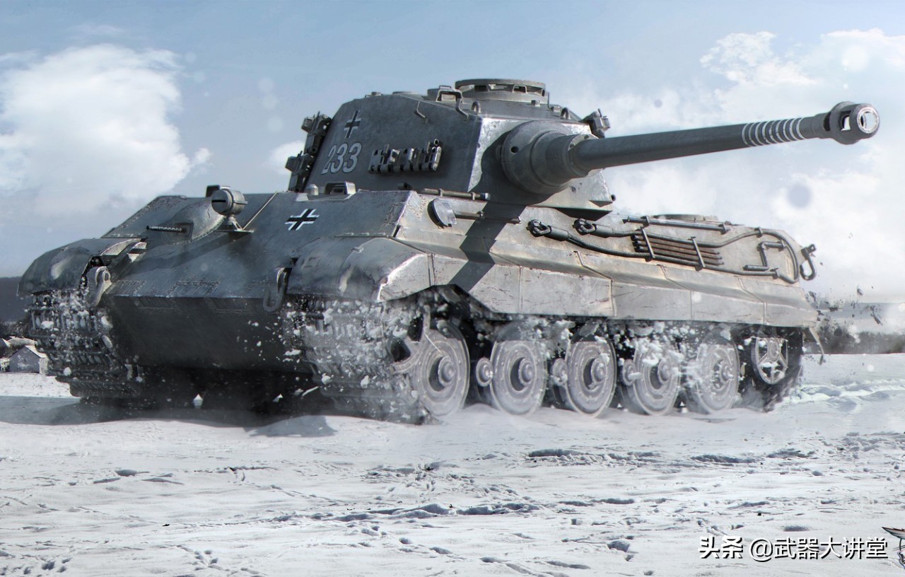 结合最强装甲防护和最出色的火炮，德国研发出超级重坦：虎王坦克