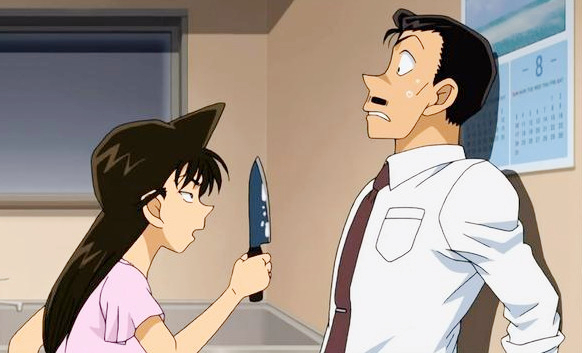 小兰挑战小五郎,小兰暴打小五郎