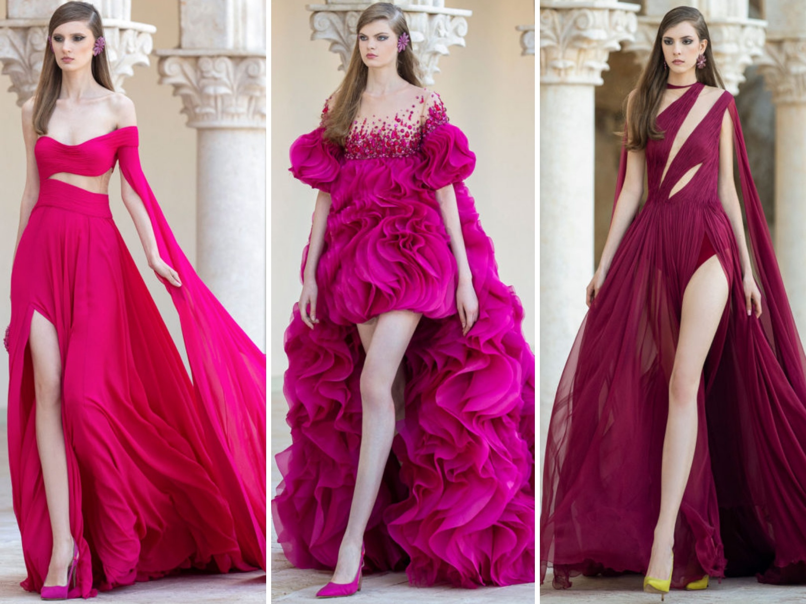 georgeshobeika高定秀红色,georgeshobeika2023春夏高定