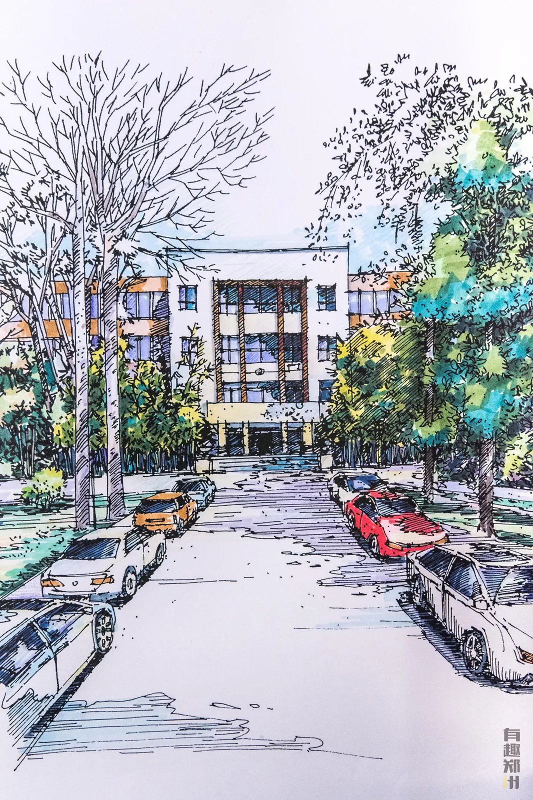 80后设计师用400张手绘，定格郑州记忆