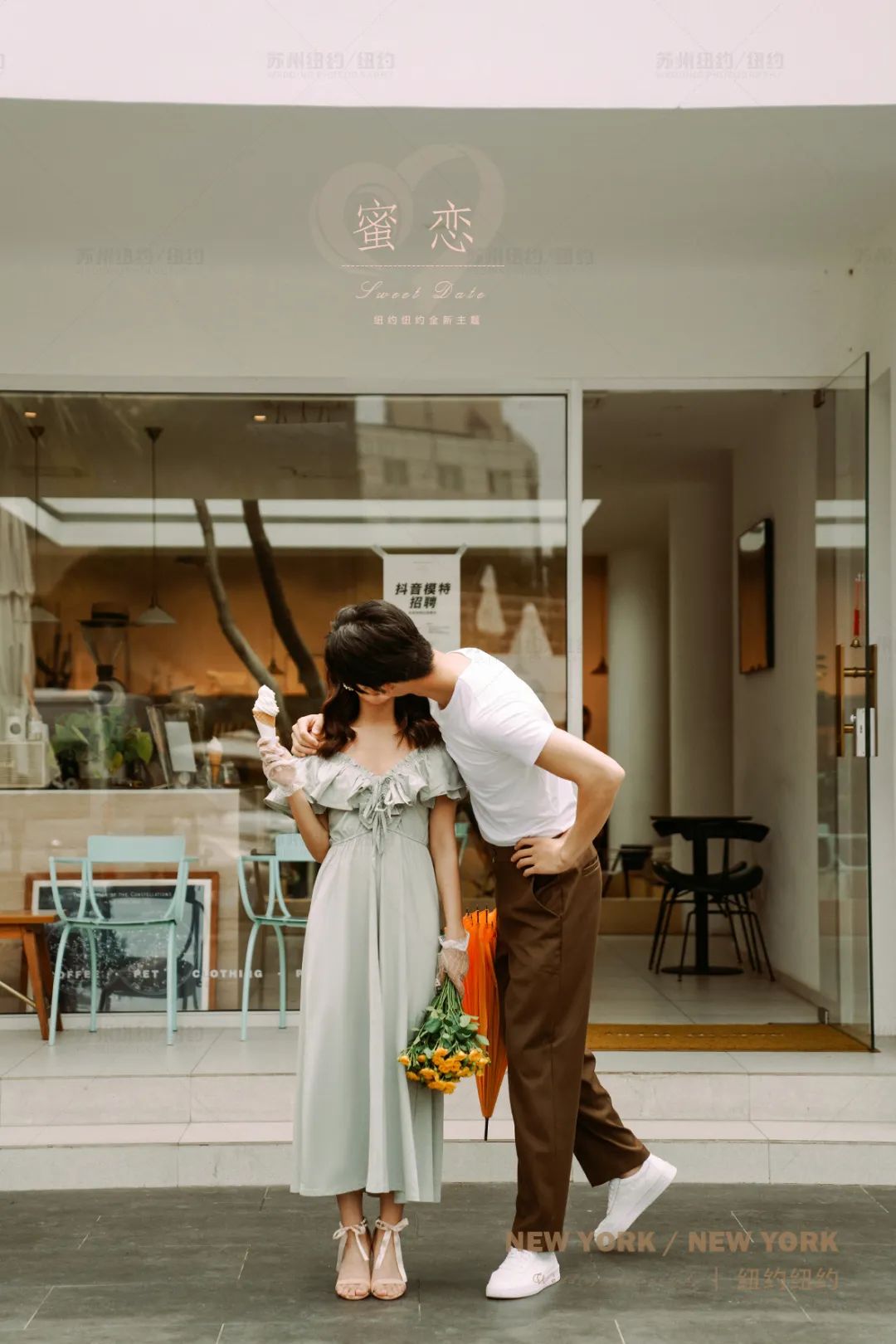 复古婚纱照民国风街拍,胶片感婚纱照推荐