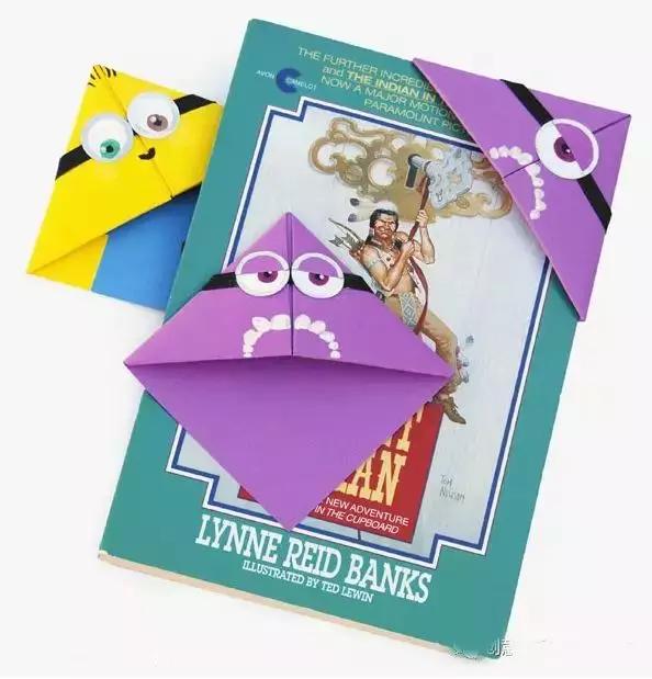 小孩子自己就能做的书签特别简单,自制简单又好看的阅读书签