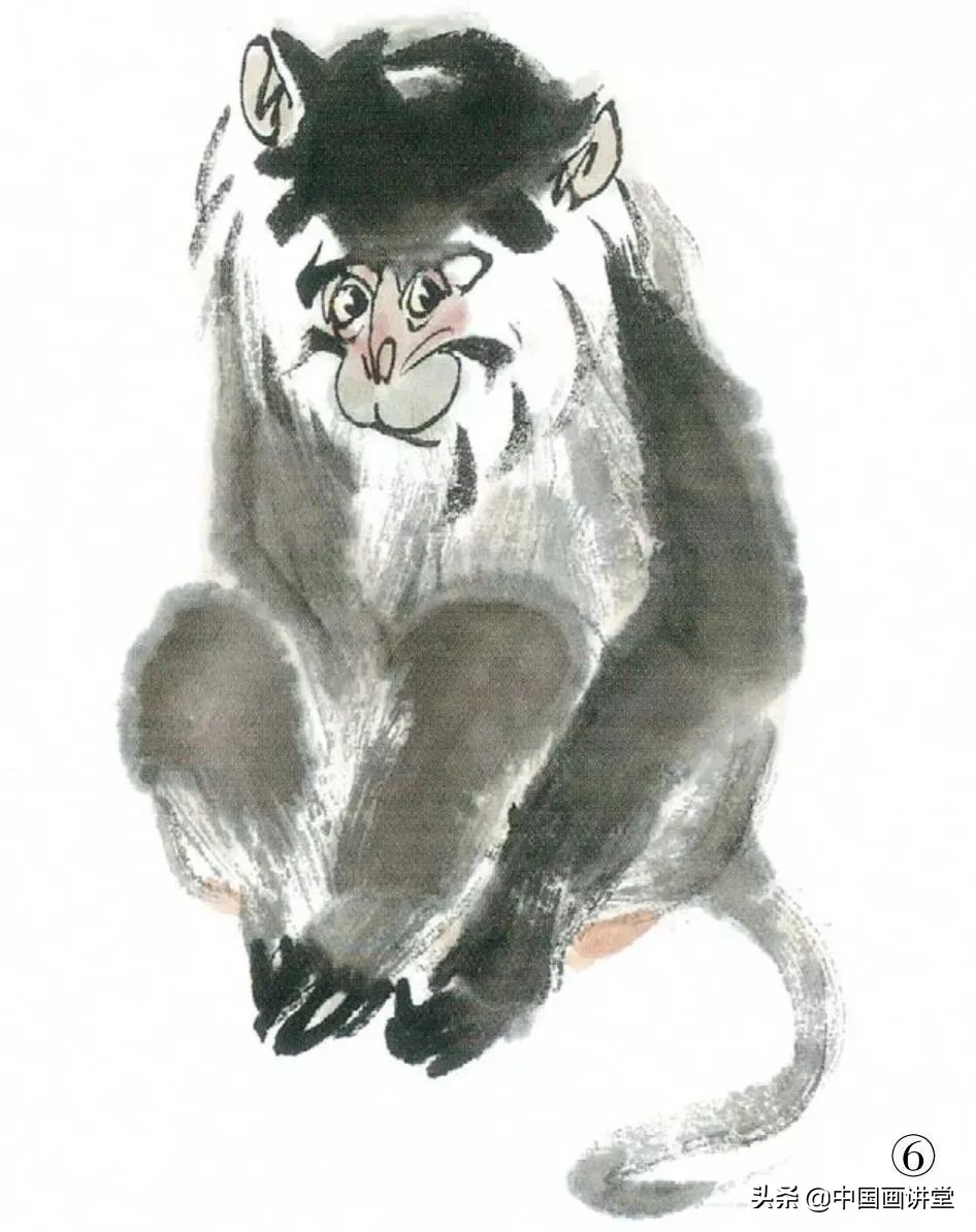国画猴子画法,国画猴子教学