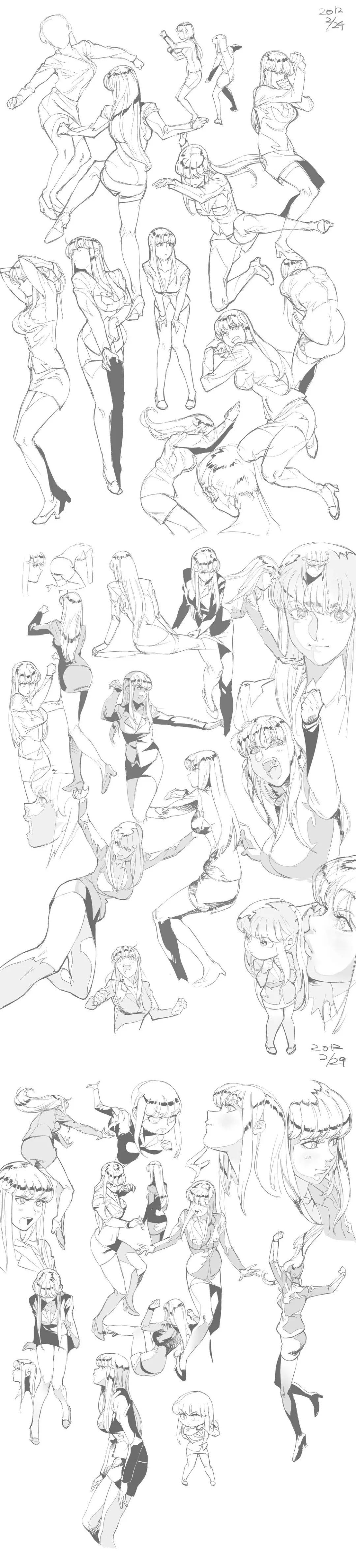 人体动态参考图,人体动态练习图