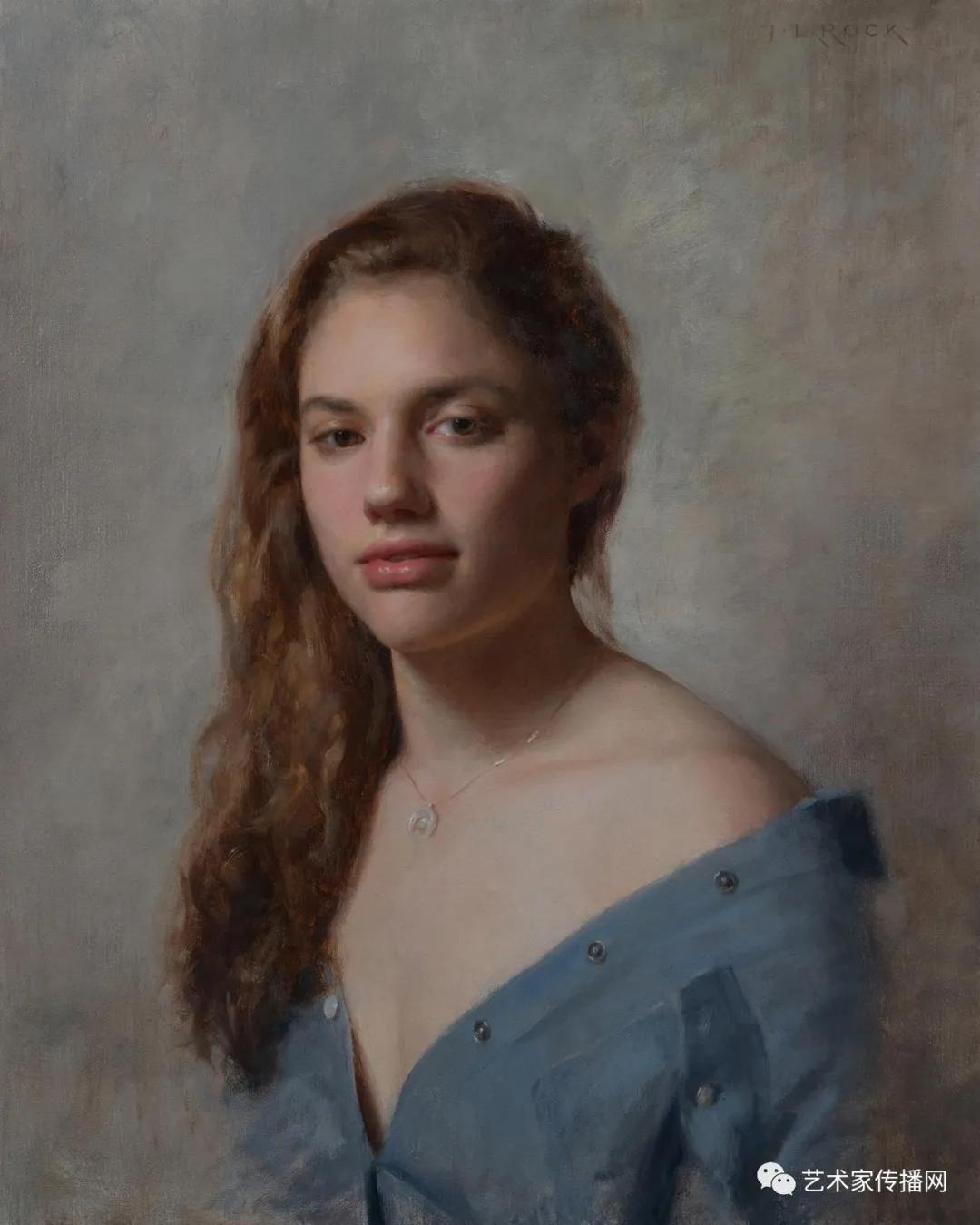 美国写实油画大师作品欣赏,写实油画中国女肖像脸部调色技巧