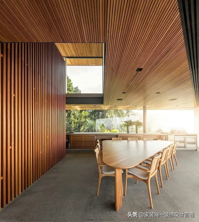 木饰面极简效果,木饰面美学