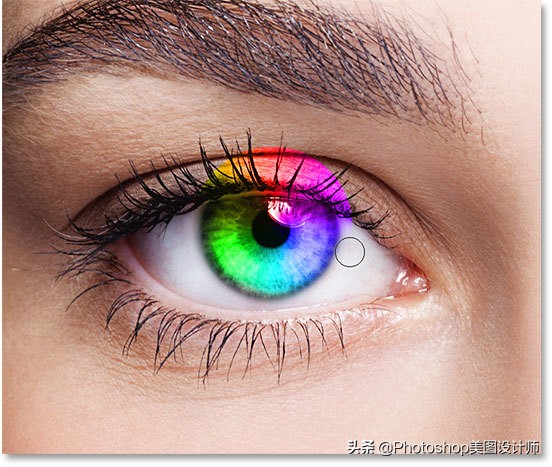 ps怎么制作美瞳花纹,ps如何改美瞳颜色