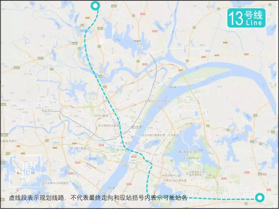 地铁13号线延伸到华新镇吗,武汉地铁13号线佳源花都站