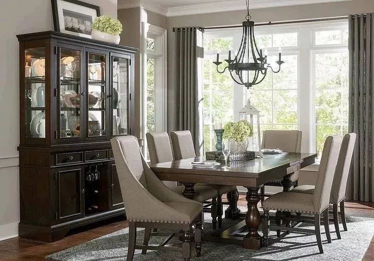 别墅客厅窗帘最新款式效果图,2020别墅窗帘