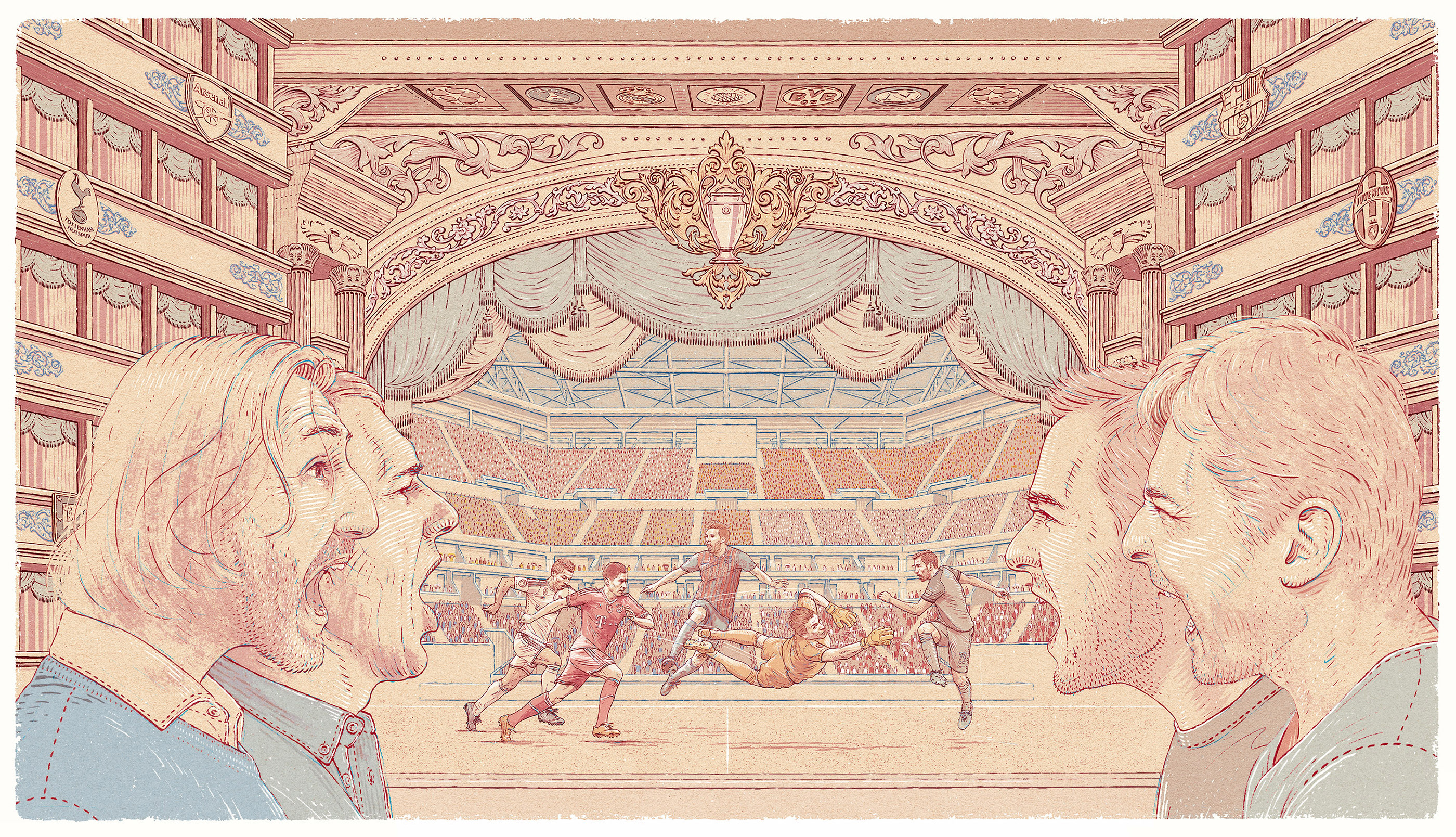 关于足球的手绘画,手绘足球比赛