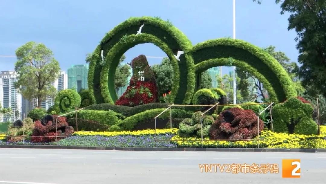 昆明100个立体花坛位置,昆明cop15立体花坛