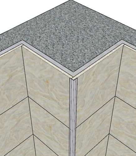 瓷砖倒角和阳角效果图,瓷砖阳角的几大收边方法