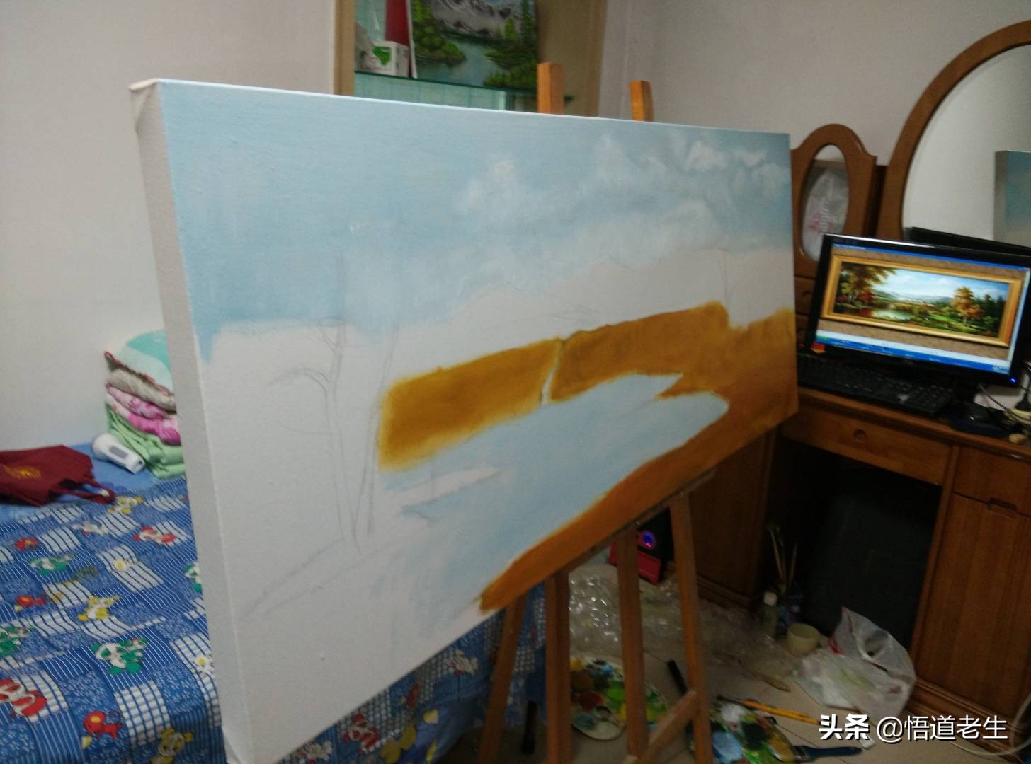 从零开始学会画简单的油画,一日一画零基础油画入门