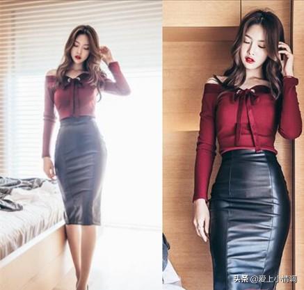 韩版露肩针织衫,洋气露肩上衣秋装条纹针织衫