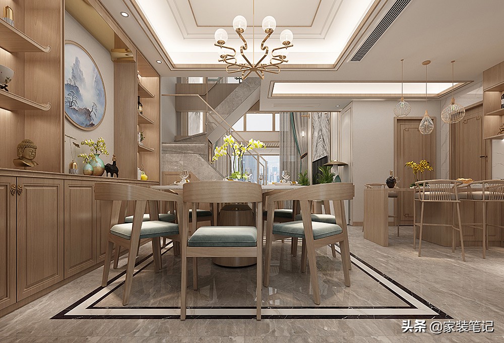 开间12米进深9米中式复式楼别墅,发现一套好房