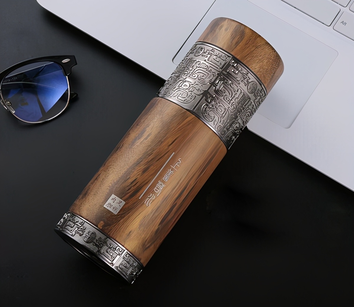 竹节银杯999纯银内胆保温杯男茶杯,精品999纯银内胆真空银杯保温杯