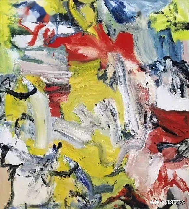 丹麦画家蒙森德风景油画作品欣赏,荷兰画家德库宁的油画作品无题