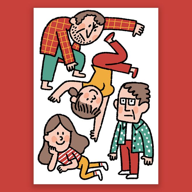 超可爱的手绘简笔画,简单的Q版简笔人物绘画