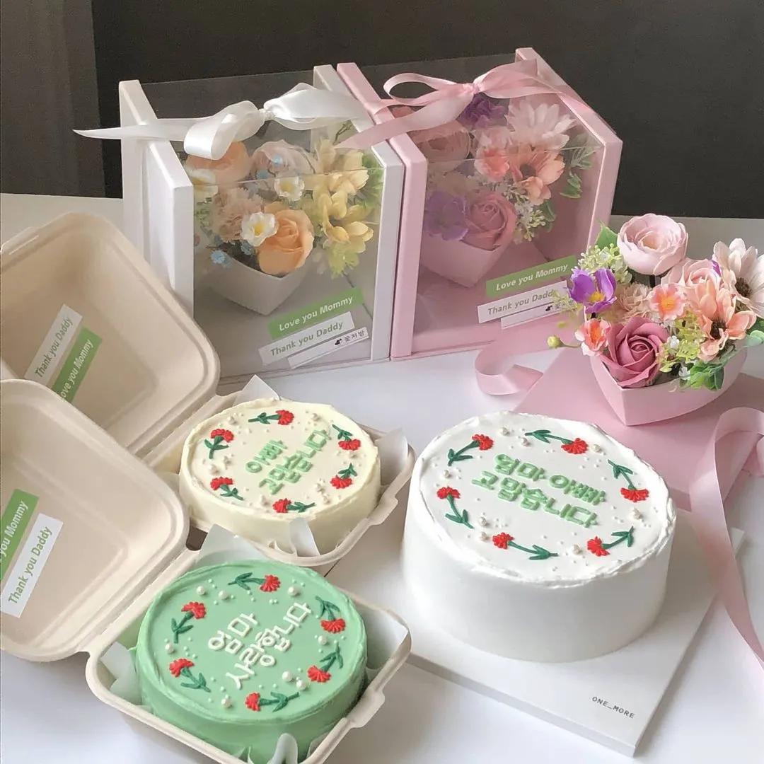 简单款式的母亲节蛋糕图片,六种不同口味母亲节蛋糕