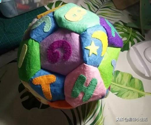 不织布足球,做一个简单的足球