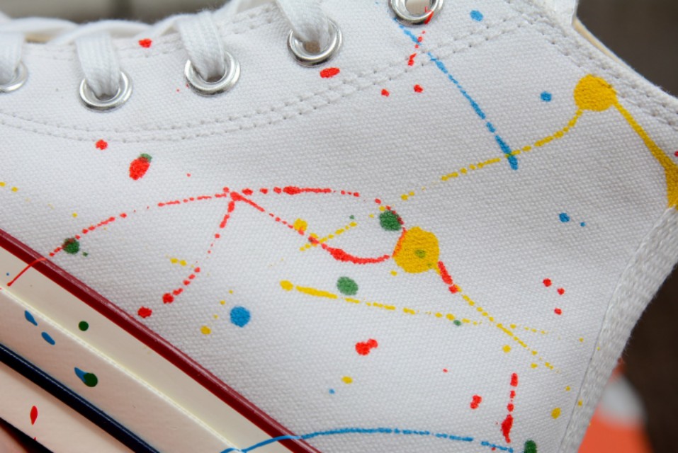 匡威 1970S泼墨系列 彩绘涂鸦 夏日多彩高低帮 Converse 70s