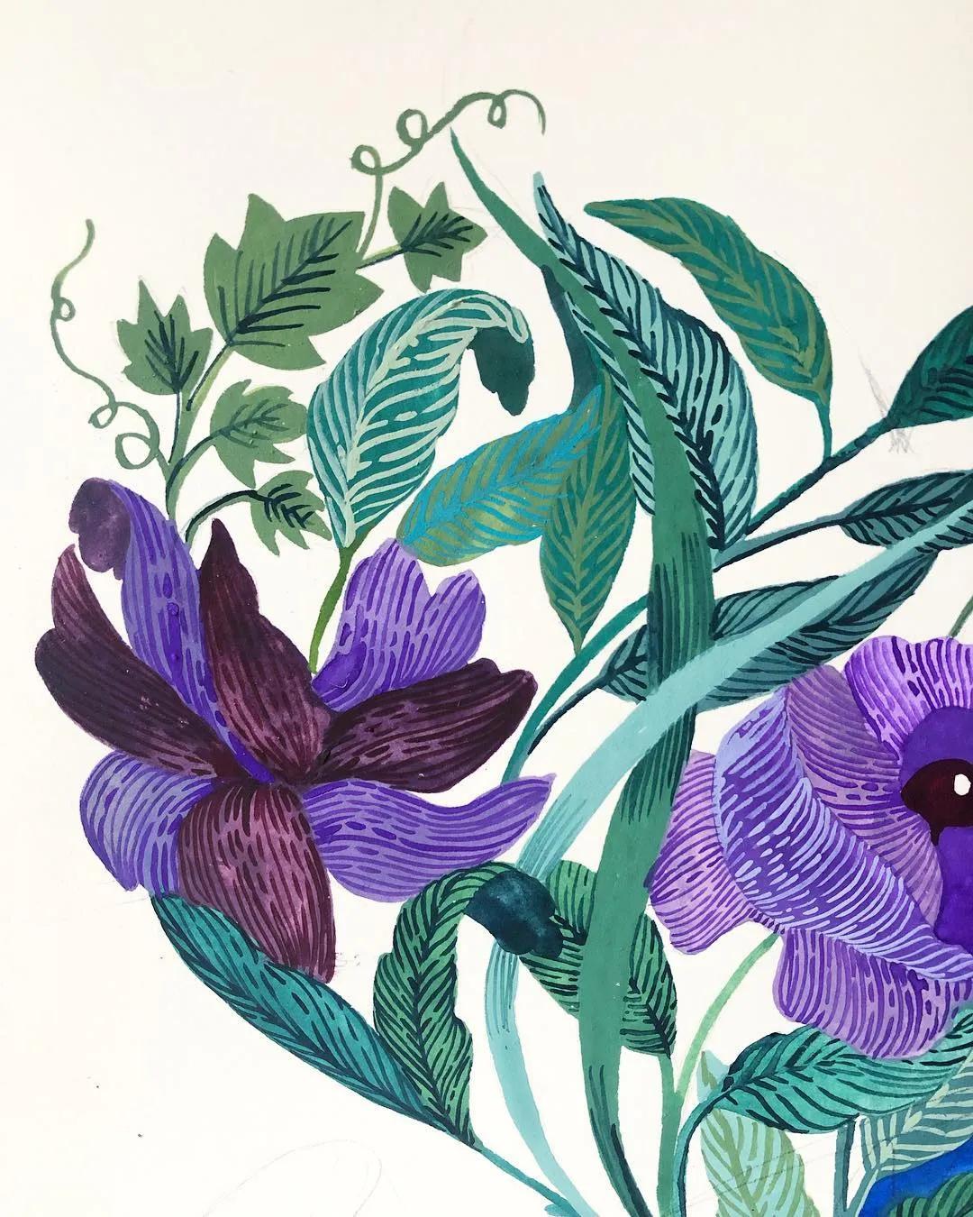 水彩渲染画建筑效果图,水彩平涂画