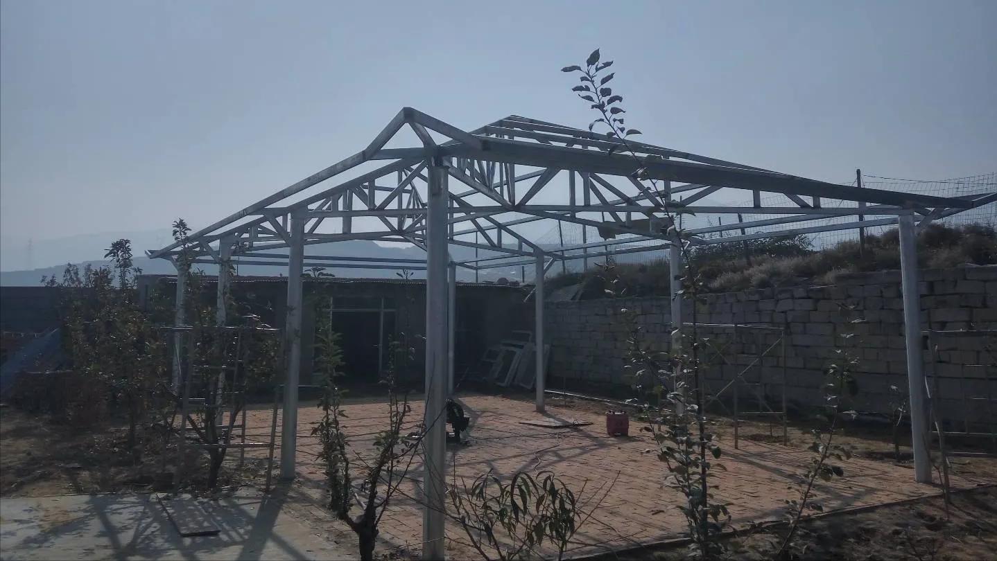 五脊四坡带翘角正确计算方法,五角凉亭制作全过程