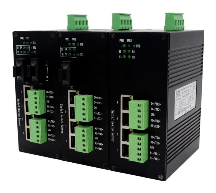 rs485串口服务器,RS-485对接串口服务器怎么接线