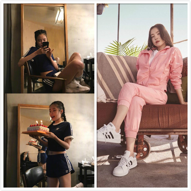 韩国有个穿阿迪达斯的女网红,阿迪达斯韩国明星