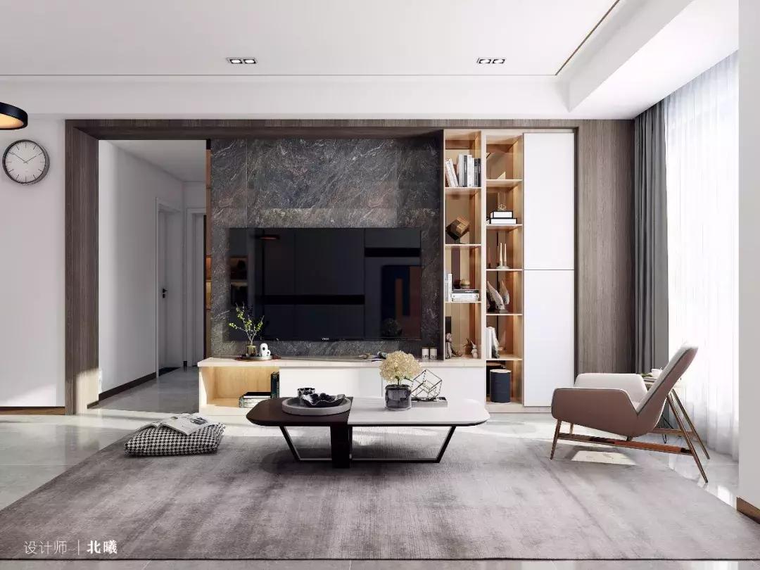 装修108平衣帽间2室一厅,126平主卧带衣帽间和卫生间效果图