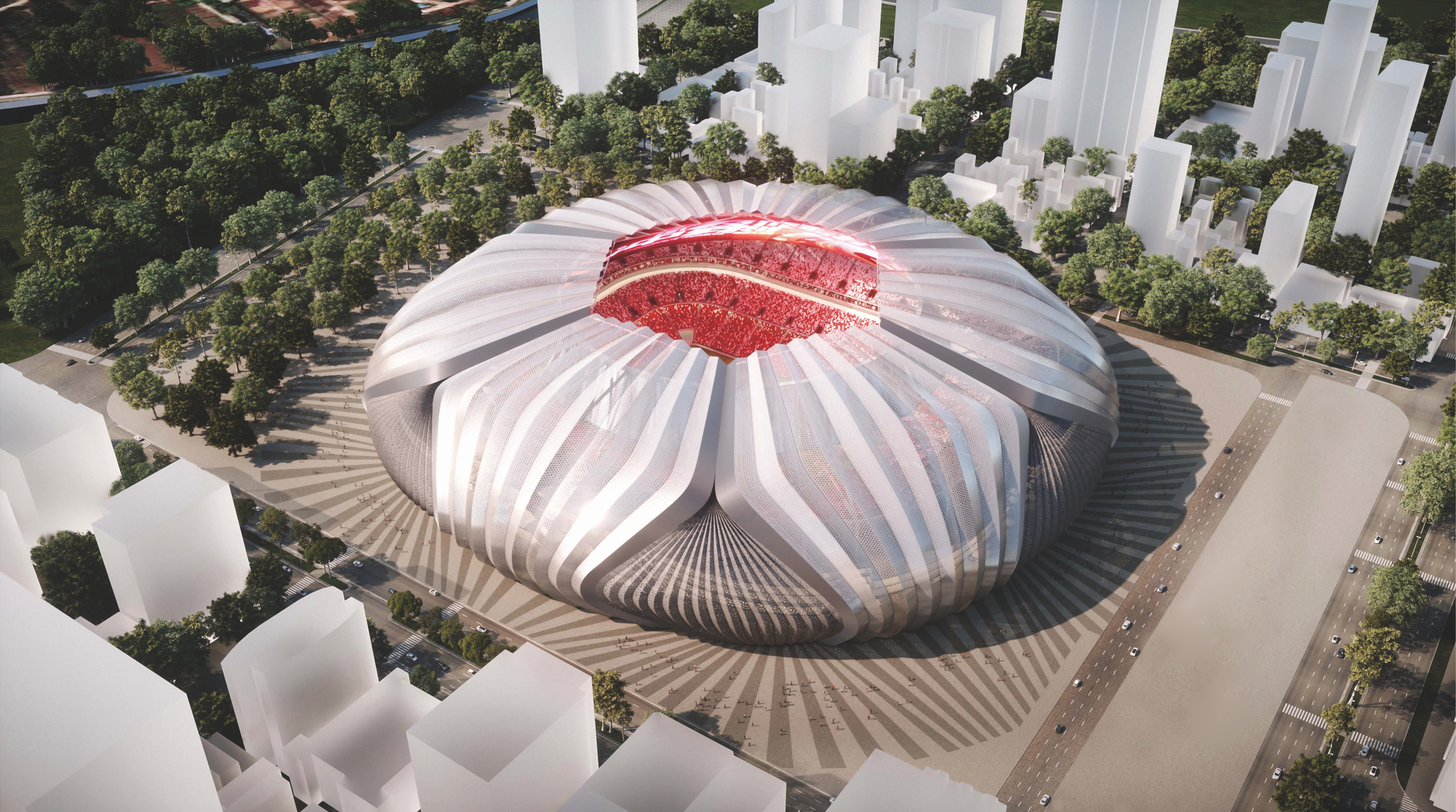 恒大新足球场创意,恒大打造世界球场