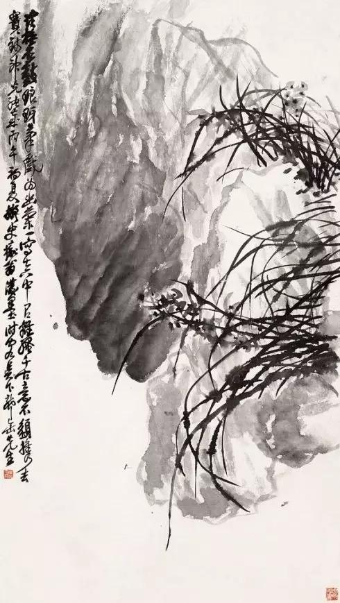 中国十大名家画兰,中国画名家画兰