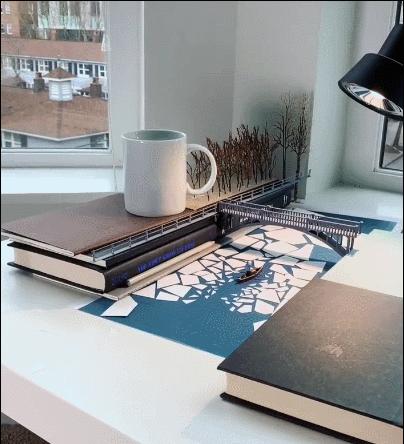 迷你版办公桌,森系书桌迷你世界