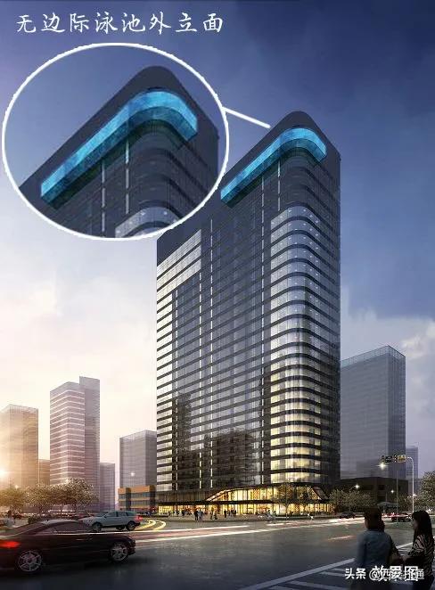 西安空中无边泳池,西安高新空中游泳池