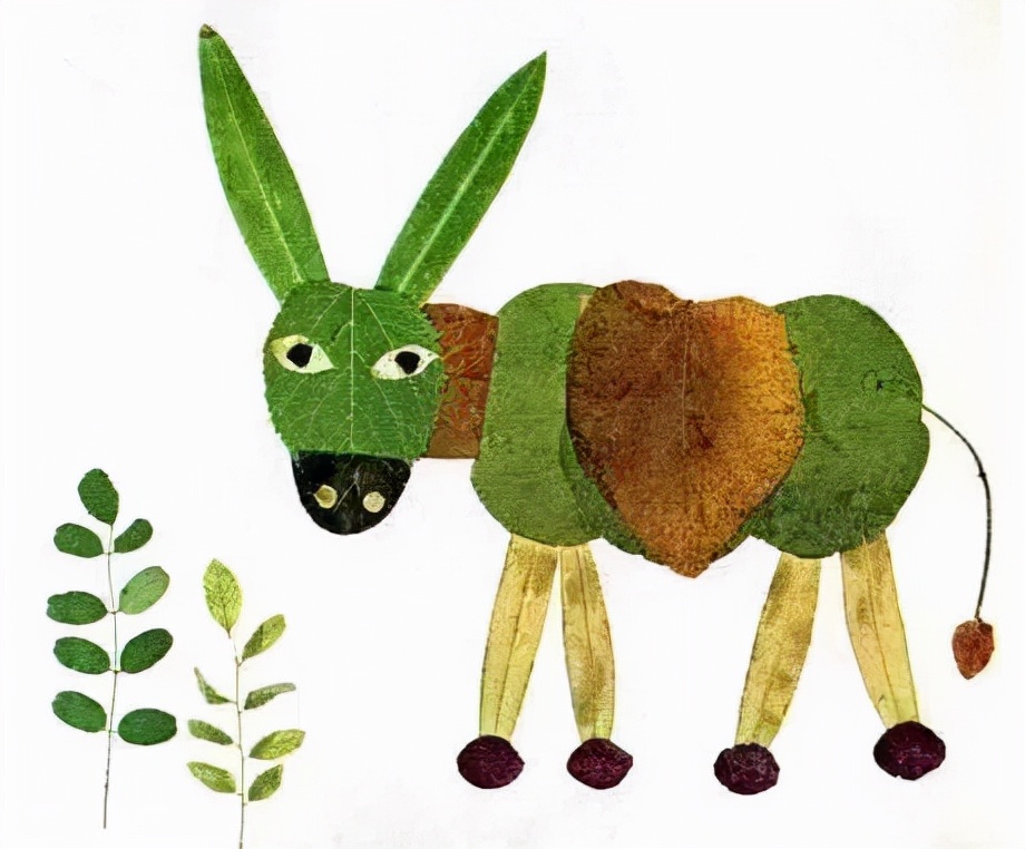 有多少种各种各样的小动物呢,用落叶做可爱的小动物