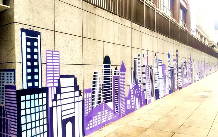 北京怀旧墙绘,简约大气的乡村文化墙彩绘手绘