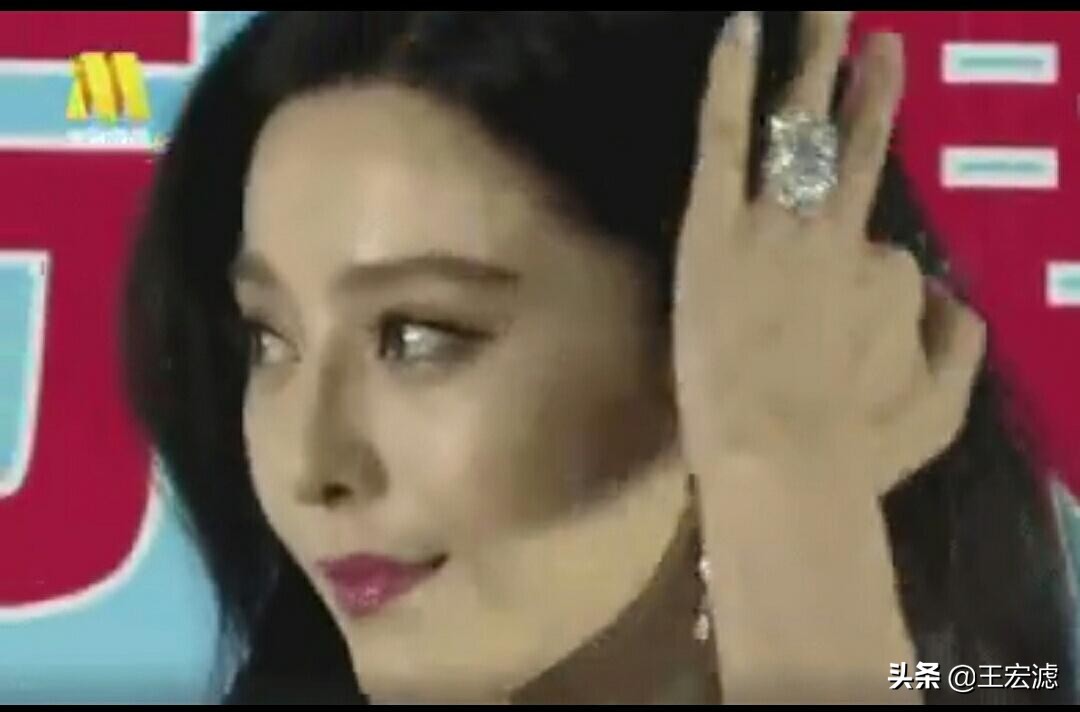 范冰冰戴那么大钻戒有什么用,范冰冰的戒指多少钱啊