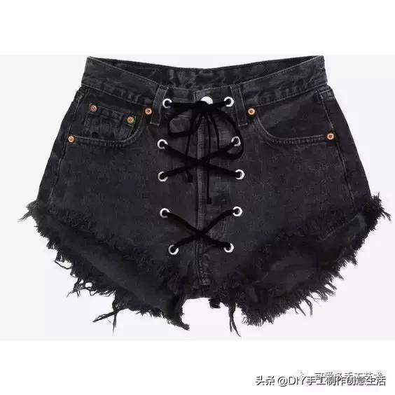 牛仔裤改造小点子,牛仔裤裤脚创意简单改造