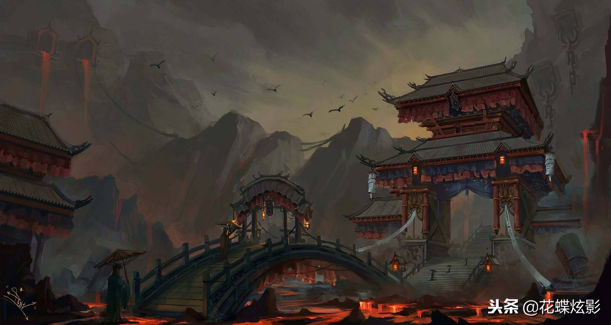 chatgpt场景原画,宏大的游戏场景原画图片