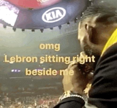 詹姆斯公开招募大牌自由球员，罗志祥女友坐在老詹身旁零距离接触