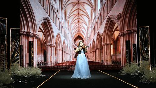 高定奢华婚纱秀,缎面婚纱大秀