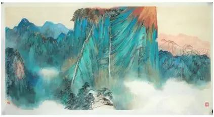 国画山水的上色,国画重彩山水上色技法