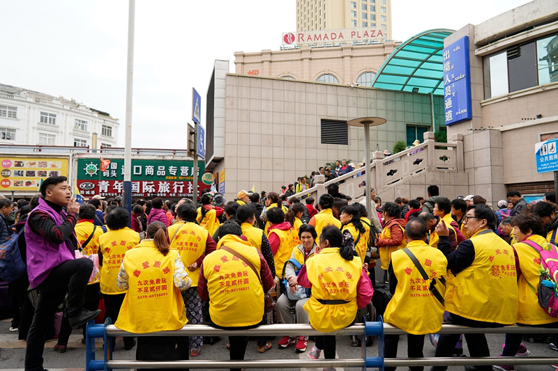 中越边境越南的露天集市,中越边界边贸集市