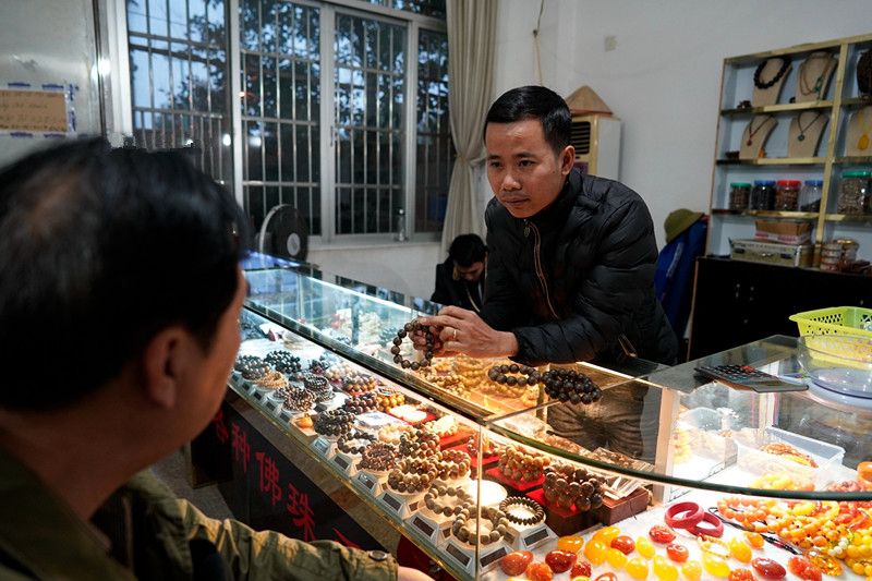 中越边境越南的露天集市,中越边界边贸集市