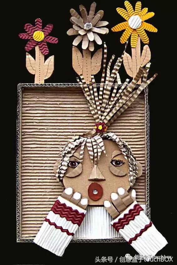 用废纸箱做美丽的娃娃,废纸板做娃娃的东西