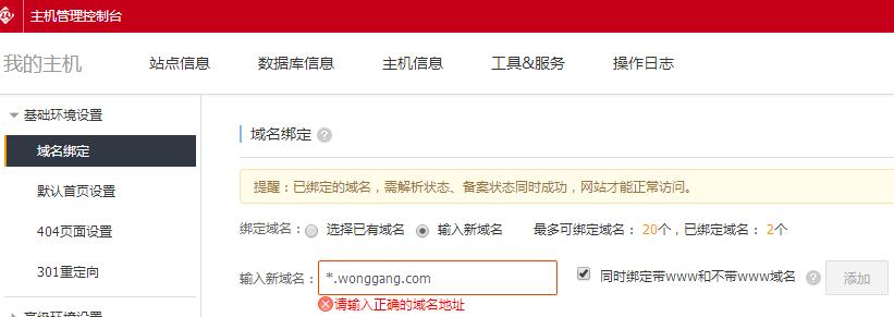 如何将域名泛解析并绑定到VPS或虚拟主机上