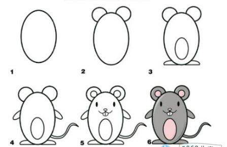 宠物小精灵简笔画咚咚鼠,朝花夕拾狗猫鼠图片简笔画
